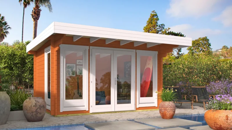 James Log Cabin Studio 4.0m x 3.0m 0000 James Log Cabin Studio 4.0m x 3.0m 0000
